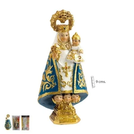 Virgen Covadonga Azul 9 cm