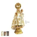 Imagen Virgen Covadonga Crema 9 cm