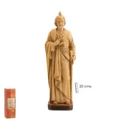 Imagen San Judas Tadeo Madera Clara 20 cm