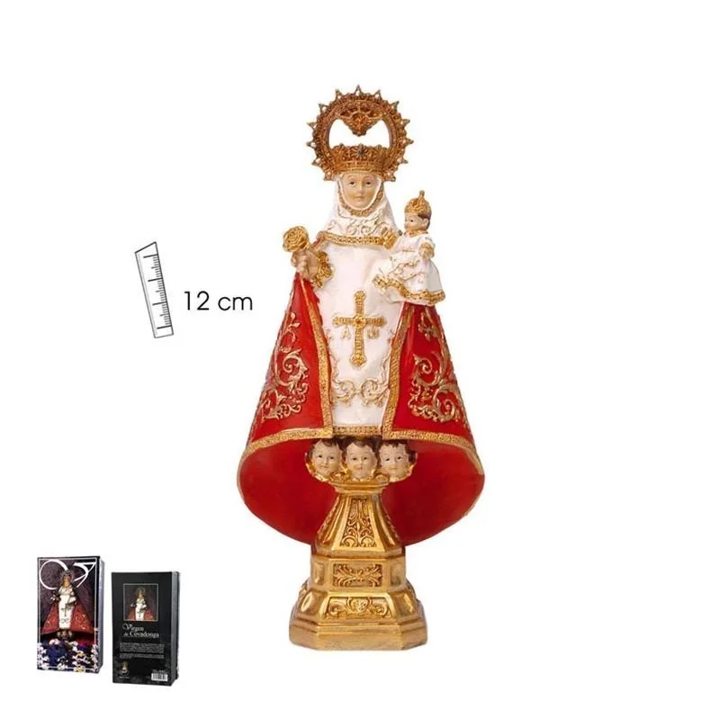 Virgen Covadonga Roja 12 cm
