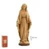 Imagen Virgen de la Milagrosa Madera Clara 20 cm