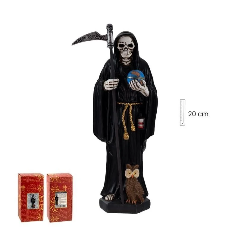 Santa Muerte Negra 20 cm