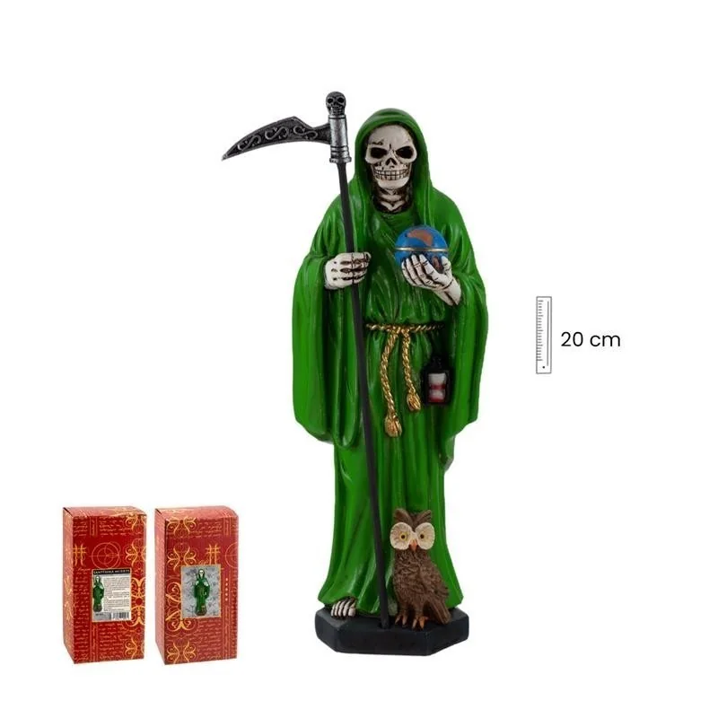 Santa Muerte Verde 20 cm