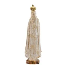 Virgen de Fatima Madera Vieja 20 cm | Tienda Esotérica Changó