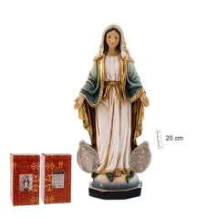 Imagen Virgen de la Milagrosa con Medallas 20 cm