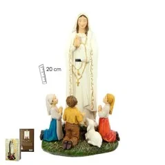 Imagen Virgen de Fatima con Niños 20 cm