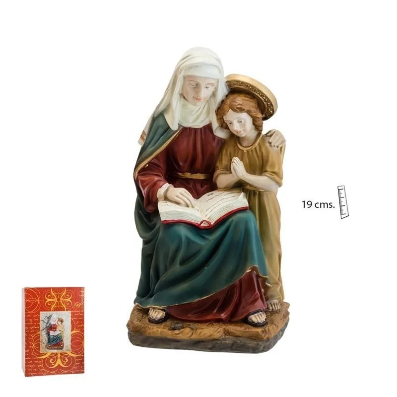 Santa Ana Con Virgen Maria 19 cm