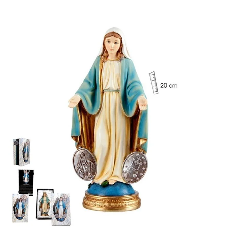 Imagen Virgen de la Milagrosa Medallas 20 cm