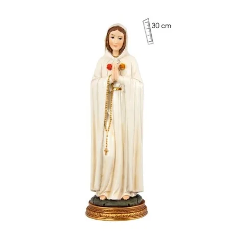 Imagen Virgen Maria Rosa Mistica 30 cm