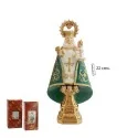 Imagen Virgen Covadonga Verde 22 cm