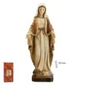 Imagen Virgen de la Milagrosa Madera Clara 30 cm