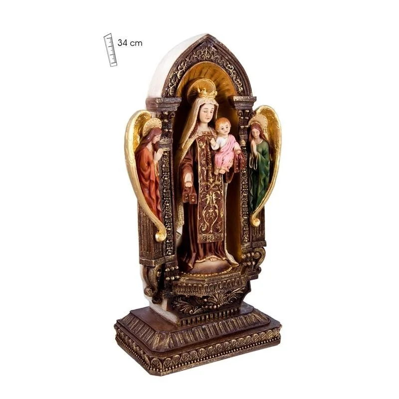 Virgen del Carmen en Hornacina 34 cm