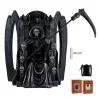Figura Santa Muerte Negra Sentada con Guadaña | 8435266026020 | Tienda Esotérica Changó