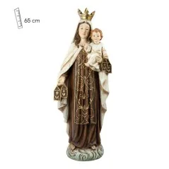 Imagen Virgen del Carmen Madera Vieja 65 cm