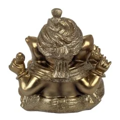 Ganesha Sentado Dorado 15 cm | Tienda Esotérica Changó