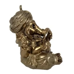 Ganesha Sentado Dorado 15 cm | Tienda Esotérica Changó