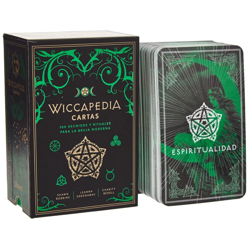 Wiccapedia Cartas: 100 Hechizos y Rituales para la Bruja