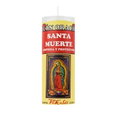 Velón Oración Santa Muerte - Limpieza y Protección | Vakuldi | Tienda Esotérica Changó