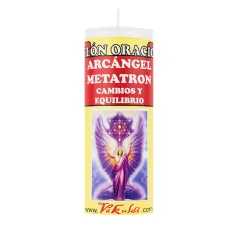 Velón Oración Arcángel Metatron - Luz Cambios Equilibrio | Vakuldi | Tienda Esotérica Changó