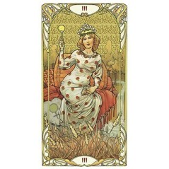 Tarot Art Nouveau Dorado - Giulia Massaglia - La Emperatriz