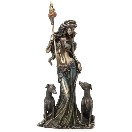 Hecate - Diosa Griega con Perras 33 cm