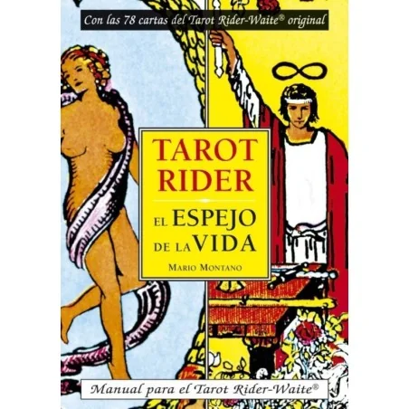 Tarot Rider - Espejo de la Vida - Mario Montano - (Libro + Baraja) | 9788496111929 | El Tarot Rider Waite - Espejo de la Vida, diseñado por Mario Montano, es una herramienta esotérica poderosa que te permite conectarte con tus verdaderos deseos y mensajes de tu subconsciente. Con su baraja de 78 cartas y su libro de interpretación, podrás explorar los misterios del universo y obtener respuestas a tus preguntas más profundas. Cada carta representa un arquetipo universal, que te ayudará a entender tus pensamientos, emociones y acciones. La sabiduría ancestral se combina con la interpretación moderna de Mario Montano para brindarte una experiencia de autoconocimiento sin igual. Con este tarot, podrás abrazar la verdad y tomar decisiones informadas que te lleven a un camino de realización y felicidad.