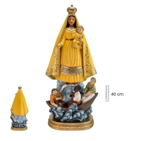 Virgen Caridad del Cobre - Manto Amarillo 40 cm