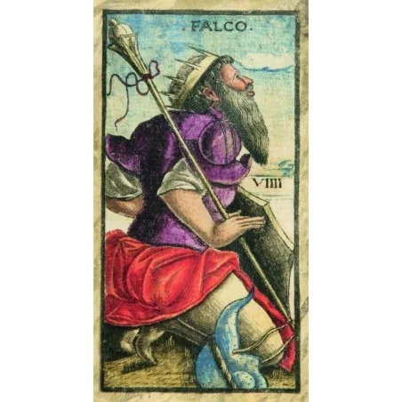 Tarot Sola Busca - Ferrara - XV Century - Edicion Limitada de 2999 copias | El Tarot Sola Busca - Ferrara - XV Century es una baraja de tarot para coleccionistas, que forma parte de la colección Anima Antiqua de Lo Scarabeo. Es una de las barajas más antiguas jamás creadas y es reconocida por su simbología alquímica y por haber inspirado muchos de los arcanos menores de la baraja Rider Waite Smith. La baraja ha sido reproducida con precisión filológica y es una verdadera obra de arte y una pieza única en la historia del tarot. La edición es limitada a 2999 ejemplares y cada carta ha sido cuidadosamente diseñada y producida con materiales de alta calidad para asegurar la durabilidad y belleza de la baraja a lo largo del tiempo. Si eres un amante del tarot y la historia, esta baraja es una adición imprescindible a tu colección. | Tienda Esotérica Changó