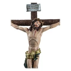 Jesus En Cruz Ojos Abiertos 50 cm | Tienda Esotérica Changó