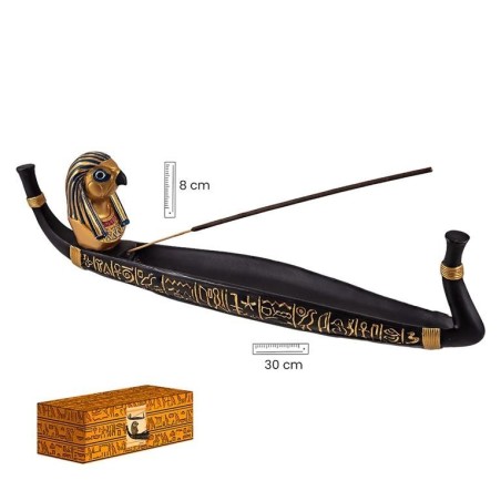 Portaincienso Barca Ritual de Horus 30 cm