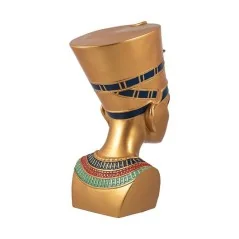 Busto de Nefertiti en Dorado 25 cm | 8435266232452 | Tienda Esotérica Changó