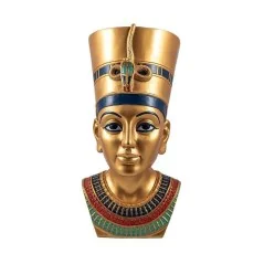 Busto de Nefertiti en Dorado 25 cm | 8435266232452 | Tienda Esotérica Changó