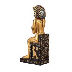 Faraón Tutankamón Entronado en Dorado 27 cm