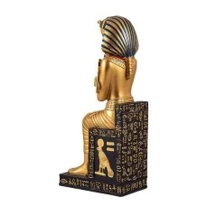 Faraón Tutankamón Entronado en Dorado 27 cm | Tienda Esotérica Changó