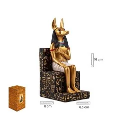 Dios Anubis Entronado 16 cm | 8435266232421 | Tienda Esotérica Changó