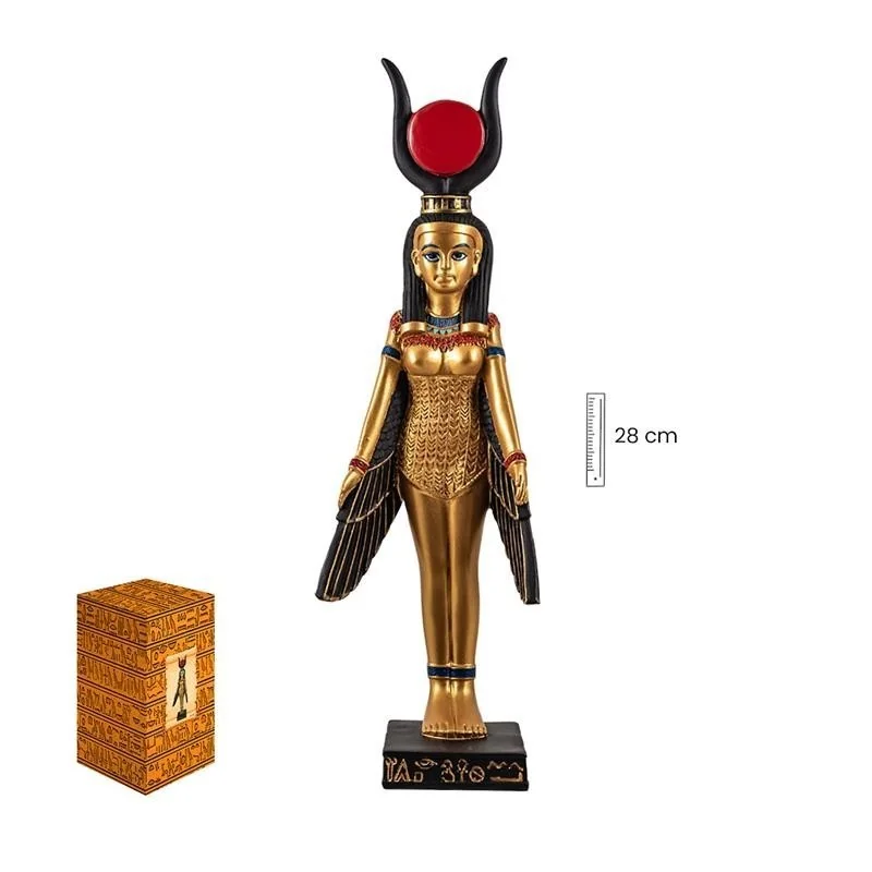 Diosa Isis en Dorado 28 cm