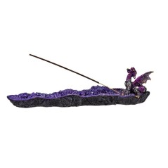 Portainciensos con Dragón Púrpura 32 cm | 8435266232056 | Tienda Esotérica Changó