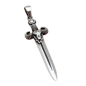 Amuleto Plata Espada 4.8 cm