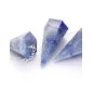 Péndulo Mineral Facetado de Cuarzo Azul