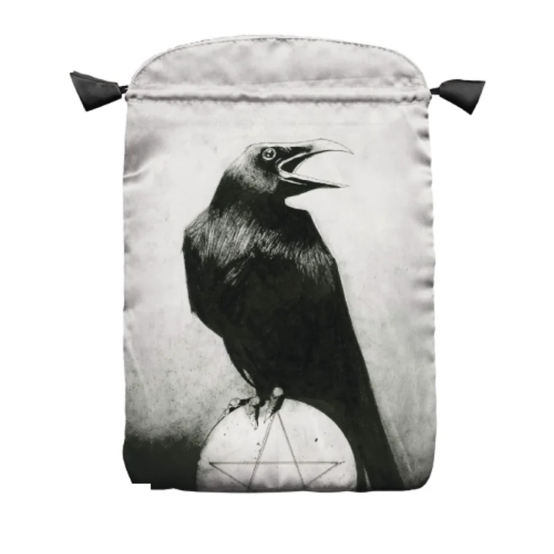 Bolsa Tarot Crows - Seda 23 x 16 cm