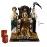 Santa Muerte Dorada + Malverde + Judas 35 CM | 8435266233428 | Tienda Esotérica Changó