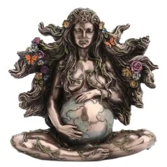 Figura Gaia - Madre Tierra Embarazada Sentada | 8433933288351 | Tienda Esotérica Changó