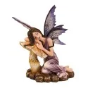 Figura Hada Liria del Sueño Acostada sobre Seta 16 cm | Tienda Esotérica Changó