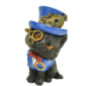 Gato Steampunk con Sombrero - Azul 10,5 cm