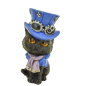 Gato con Sombrero - Azul 8 cm | Tienda Esotérica Changó