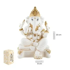 Ganesha 20 cm - Blanca y Dorada %separator% %shop-name%