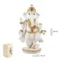 Ganesha en Pie 28 cm - Blanca y Dorada | Tienda Esotérica Changó