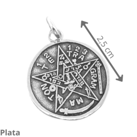 Colgante Tetragramaton Medalla 3 cm - Plata %separator% %product-name%