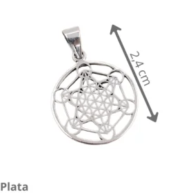 Colgante Metatron 2,4 cm -Plata %separator% %product-name%