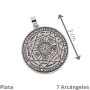 Colgante 7 Arcnageles 3 cm - Plata | Colgante 7 Arcnageles 3 cm - Plata